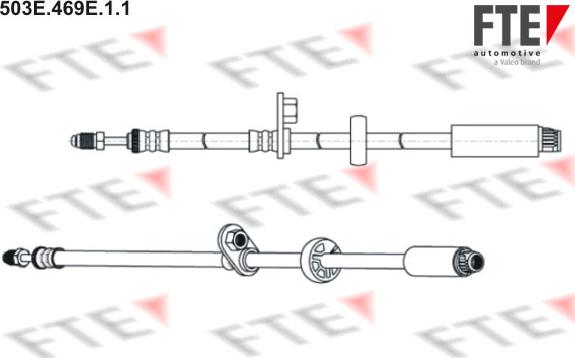 FTE 503E.469E.1.1 - Тормозной шланг www.autospares.lv