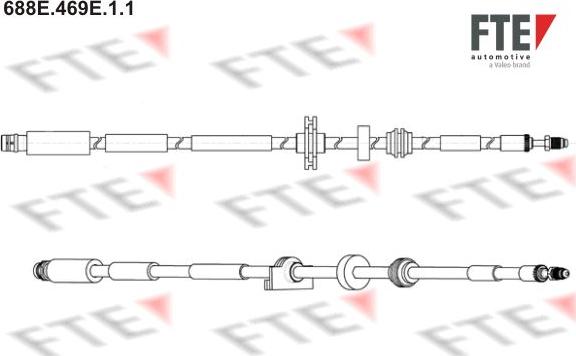 FTE 688E.469E.1.1 - Bremžu šļūtene www.autospares.lv