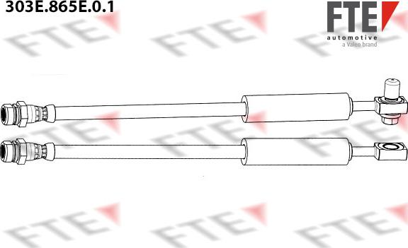 FTE 303E.865E.0.1 - Bremžu šļūtene www.autospares.lv