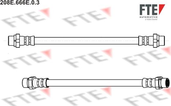 FTE 208E.666E.0.3 - Bremžu šļūtene www.autospares.lv