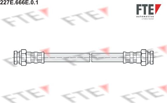 FTE 227E.666E.0.1 - Bremžu šļūtene www.autospares.lv