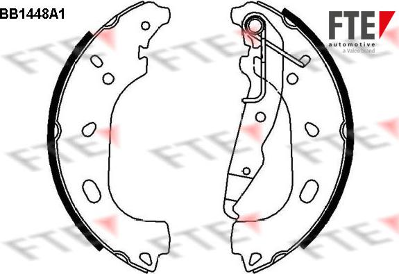 FTE BB1448A1 - Bremžu loku komplekts autospares.lv