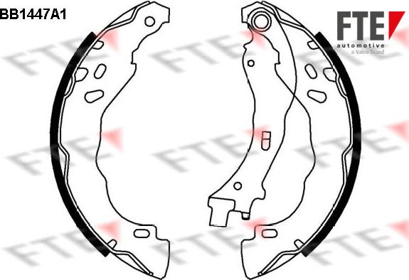 FTE BB1447A1 - Brake Shoe Set www.autospares.lv