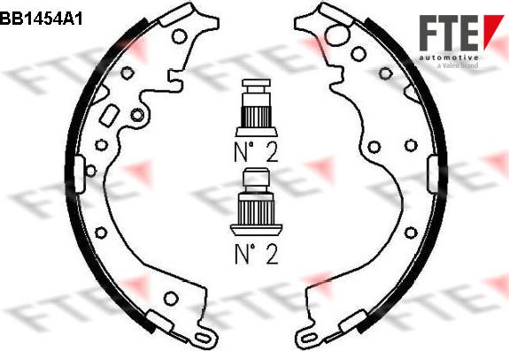 FTE BB1454A1 - Bremžu loku komplekts www.autospares.lv