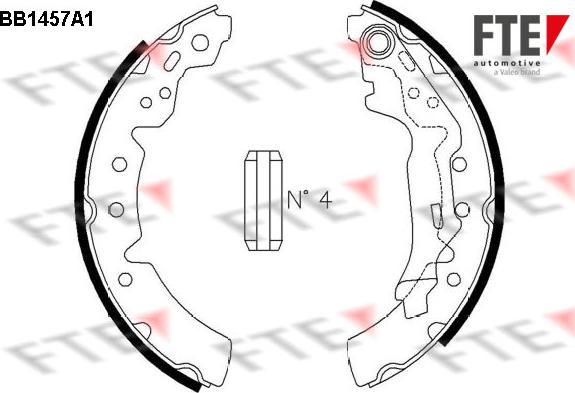 FTE BB1457A1 - Bremžu loku komplekts www.autospares.lv