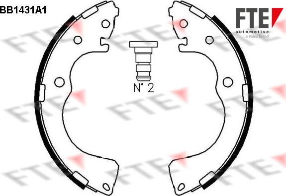 FTE BB1431A1 - Bremžu loku komplekts www.autospares.lv