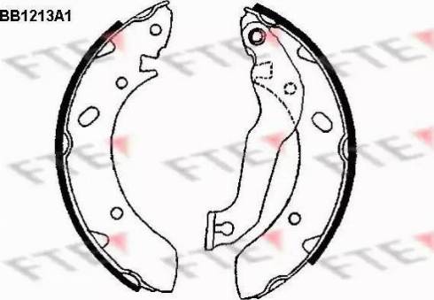 FTE BB1213A1 - Brake Shoe Set www.autospares.lv