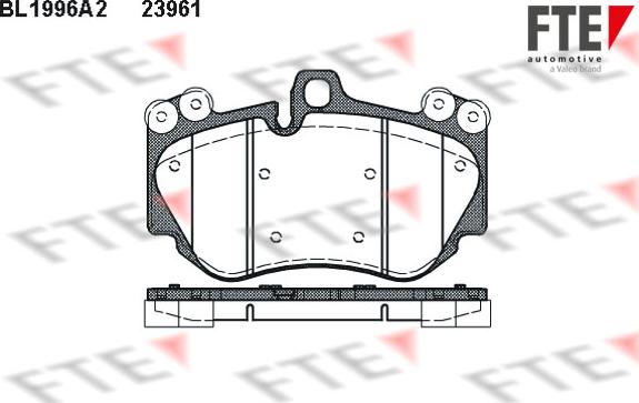 FTE BL1996A2 - Bremžu uzliku kompl., Disku bremzes www.autospares.lv