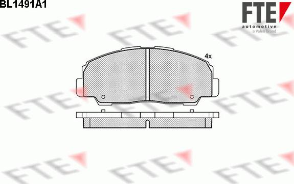 FTE BL1491A1 - Bremžu uzliku kompl., Disku bremzes autospares.lv