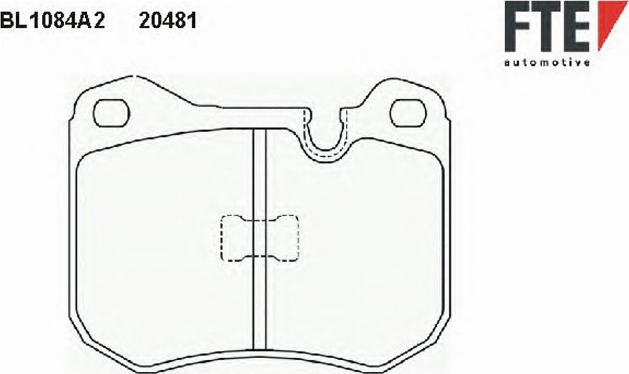 FTE BL1084A2 - Bremžu uzliku kompl., Disku bremzes www.autospares.lv