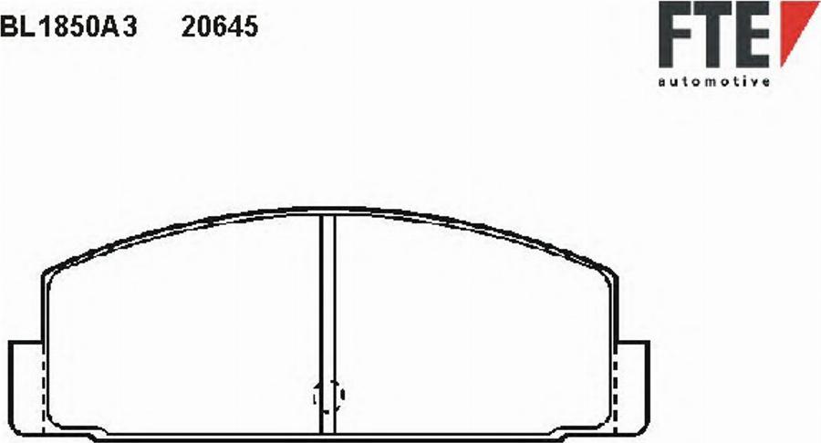 FTE BL1850A3 - Bremžu uzliku kompl., Disku bremzes www.autospares.lv