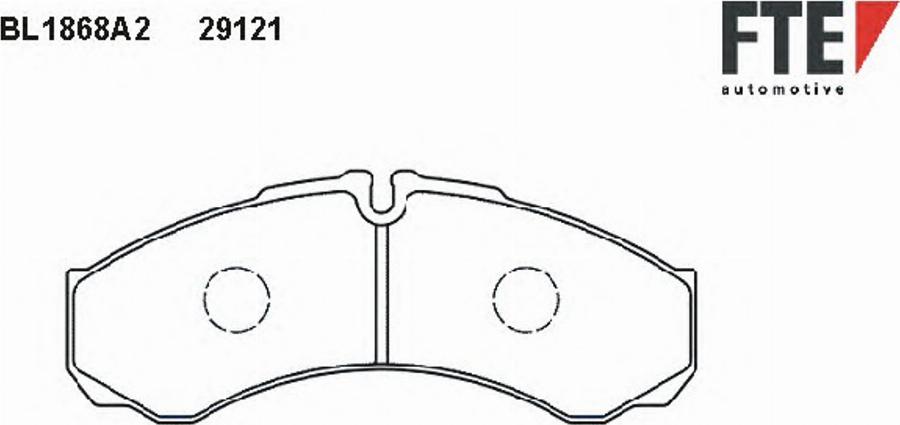 FTE BL1868A2 - Bremžu uzliku kompl., Disku bremzes www.autospares.lv