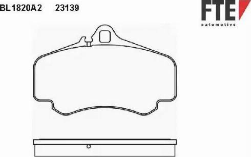 FTE BL1820A2 - Bremžu uzliku kompl., Disku bremzes www.autospares.lv