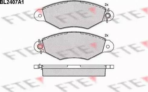 FTE BL2407A1 - Bremžu uzliku kompl., Disku bremzes www.autospares.lv