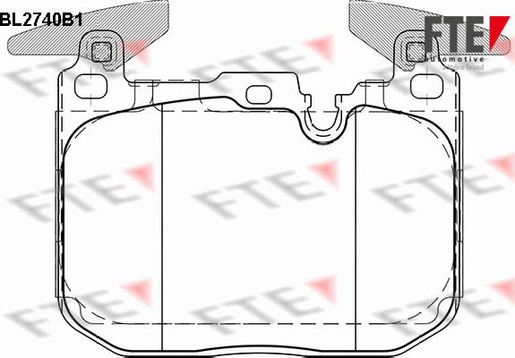 FTE BL2740B1 - Bremžu uzliku kompl., Disku bremzes www.autospares.lv