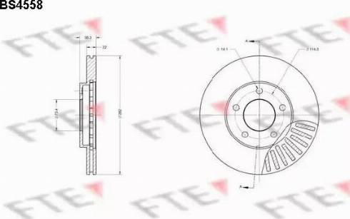 FTE BS4558 - Bremžu diski www.autospares.lv