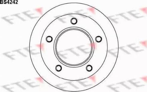 FTE BS4242 - Bremžu diski autospares.lv