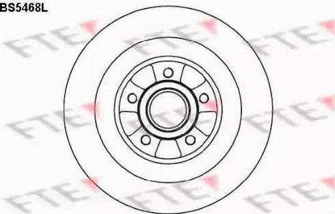 FTE BS5468L - Brake Disc www.autospares.lv