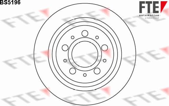 FTE BS5196 - Brake Disc www.autospares.lv