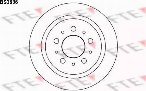 FTE BS3836 - Brake Disc www.autospares.lv