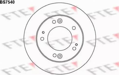 FTE BS7540 - Bremžu diski www.autospares.lv