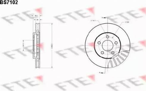 FTE BS7102 - Bremžu diski www.autospares.lv