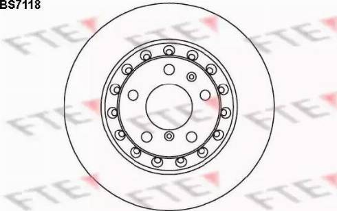 FTE BS7118 - Bremžu diski autospares.lv