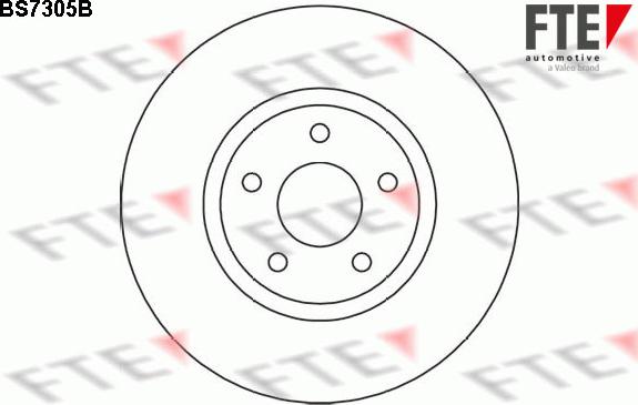 FTE BS7305B - Brake Disc www.autospares.lv