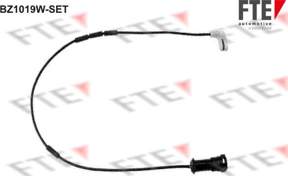 FTE BZ1019W-SET - Сигнализатор, износ тормозных колодок www.autospares.lv