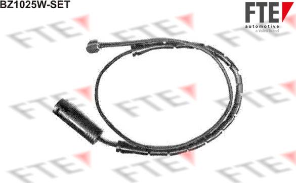 FTE BZ1025W-SET - Warning Contact, brake pad wear www.autospares.lv