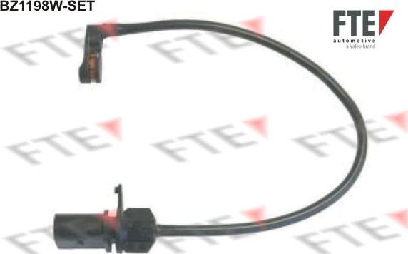 FTE BZ1198W-SET - Indikators, Bremžu uzliku nodilums www.autospares.lv