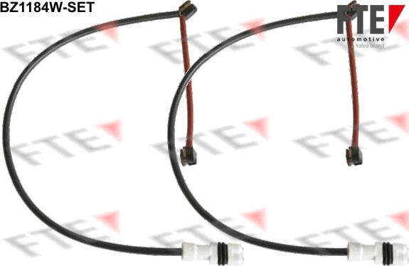 FTE BZ1184W-SET - Сигнализатор, износ тормозных колодок www.autospares.lv