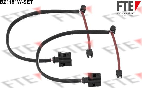 FTE BZ1181W-SET - Сигнализатор, износ тормозных колодок www.autospares.lv