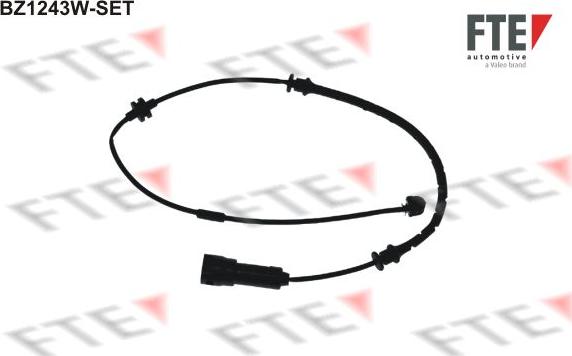 FTE BZ1243W-SET - Indikators, Bremžu uzliku nodilums www.autospares.lv