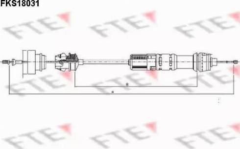 FTE FKS18031 - Трос, управление сцеплением www.autospares.lv