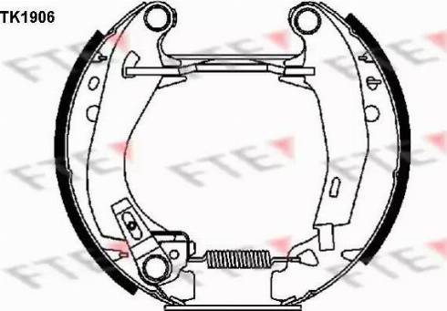 FTE TK1906 - Bremžu loku komplekts www.autospares.lv