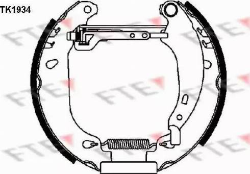 FTE TK1934 - Bremžu loku komplekts autospares.lv