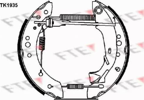 FTE TK1935 - Brake Shoe Set www.autospares.lv