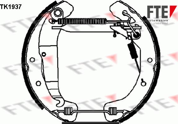 FTE TK1937 - Bremžu loku komplekts autospares.lv