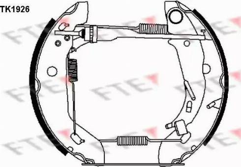 FTE TK1926 - Bremžu loku komplekts www.autospares.lv