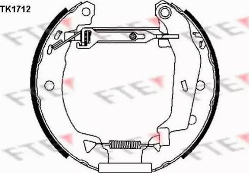 FTE TK1712 - Bremžu loku komplekts www.autospares.lv