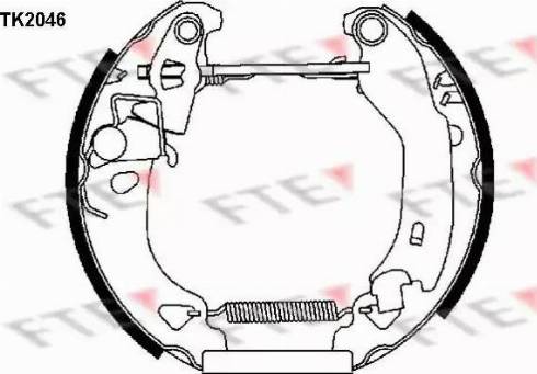 FTE TK2046 - Bremžu loku komplekts www.autospares.lv