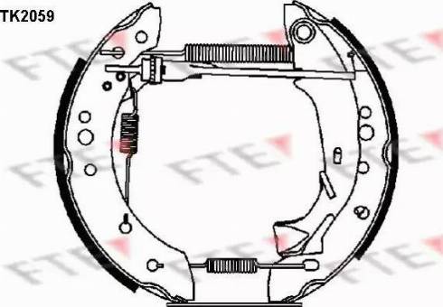 FTE TK2059 - Brake Shoe Set www.autospares.lv