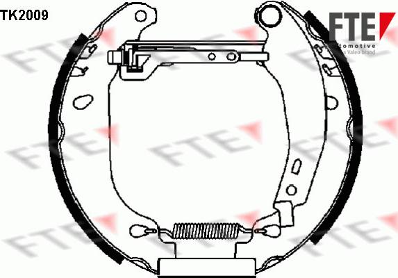 FTE TK2009 - Bremžu loku komplekts www.autospares.lv