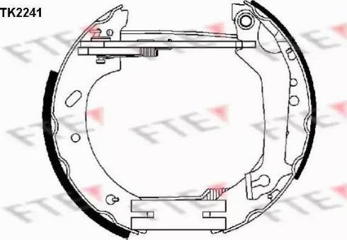 FTE TK2241 - Bremžu loku komplekts www.autospares.lv