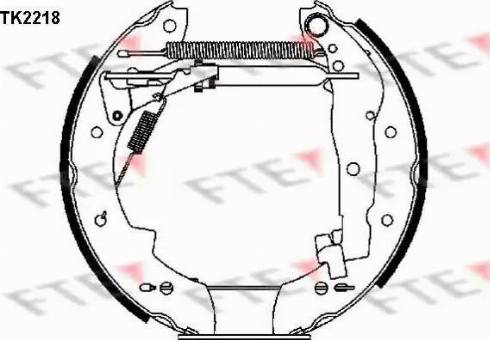 FTE TK2218 - Bremžu loku komplekts autospares.lv