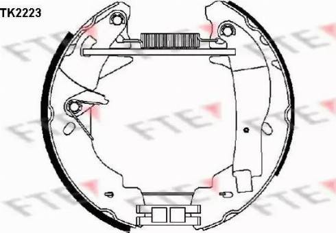 FTE TK2223 - Bremžu loku komplekts www.autospares.lv