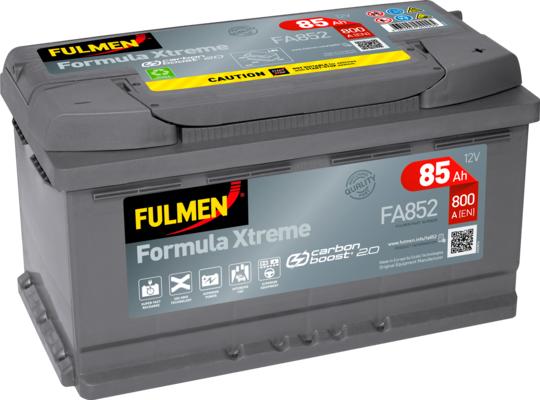 Fulmen FA852 - Стартерная аккумуляторная батарея, АКБ www.autospares.lv