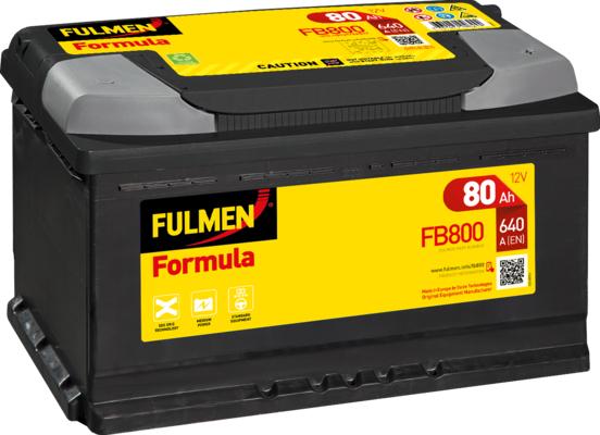 Fulmen FB800 - Стартерная аккумуляторная батарея, АКБ www.autospares.lv