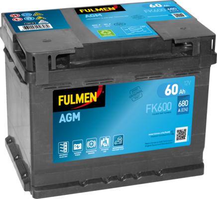 Fulmen FK600 - Starter Battery www.autospares.lv